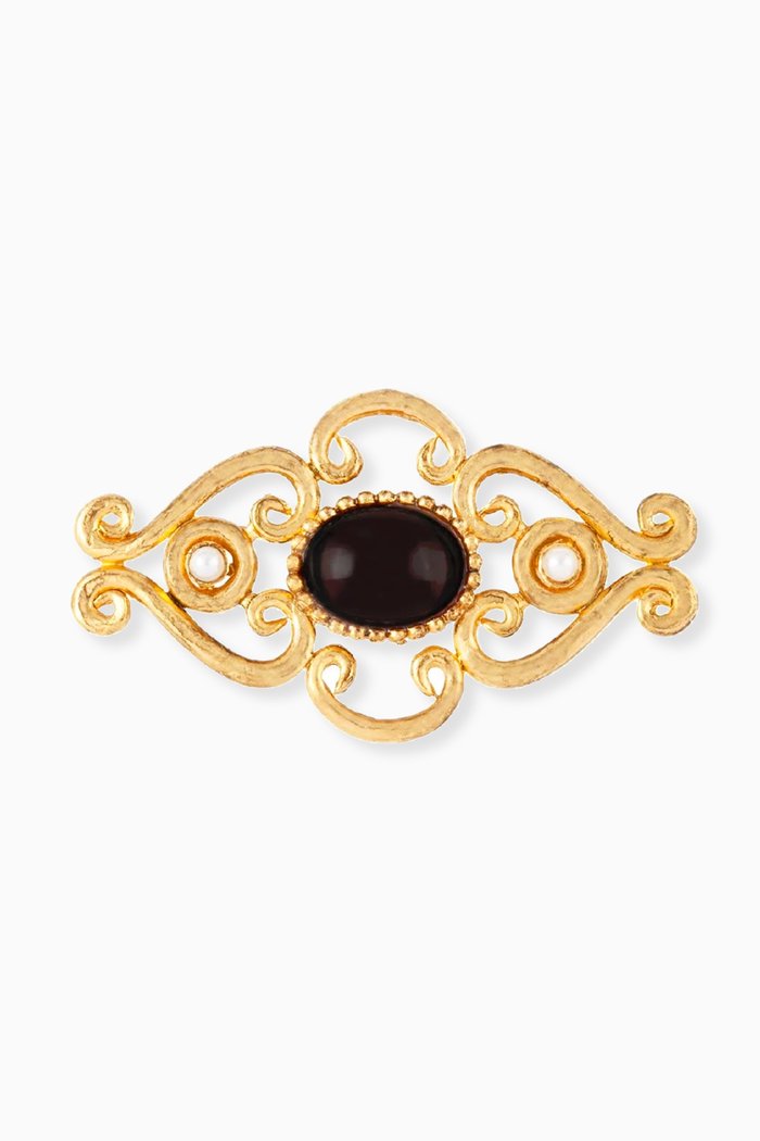 

Rediscovered 1980s Victorian Revival Brooch, Gold