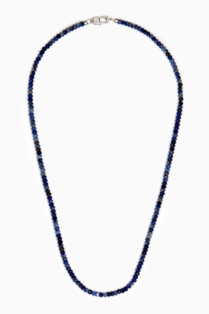 

Nodo Semi-precious Necklace, Blue