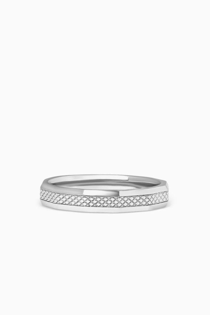 

Signature Hexade Ring in Rhodium-plated Sterling Silver
