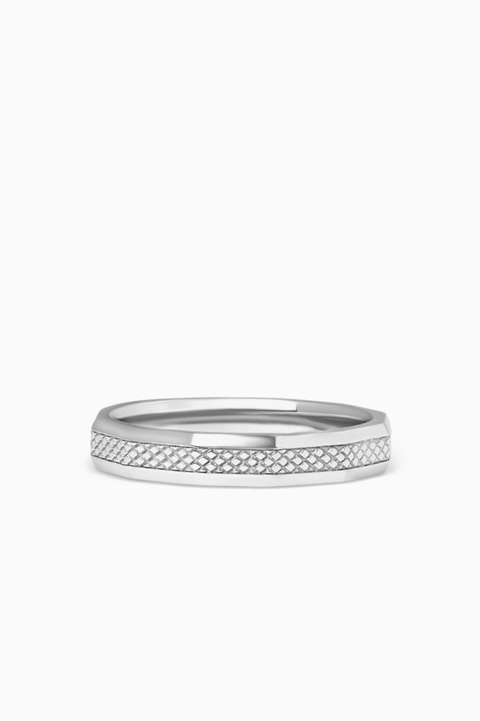

Signature Hexade Ring in Rhodium-plated Sterling Silver