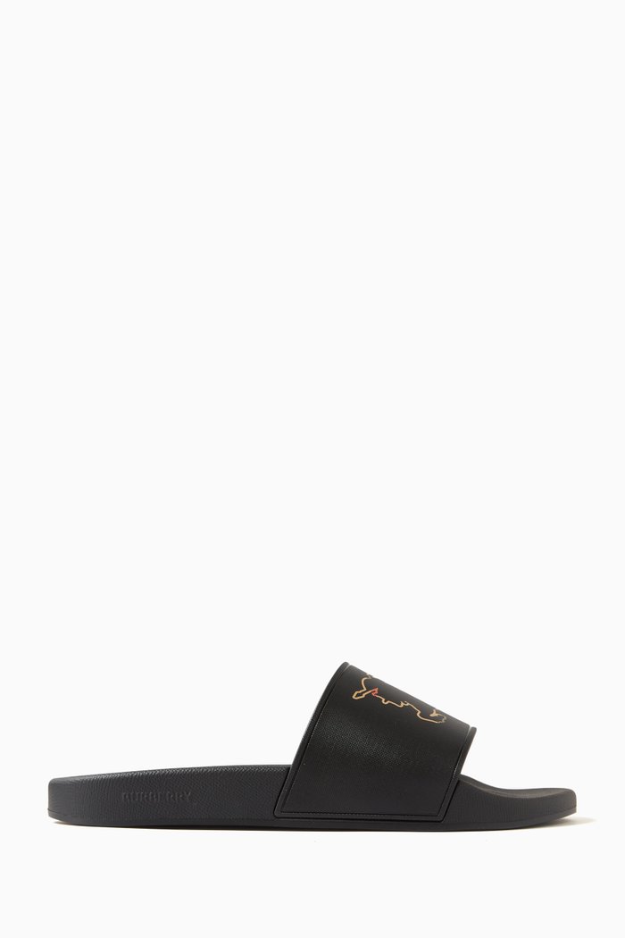 

Furley Check EKD-motif Slides in Rubber, Black