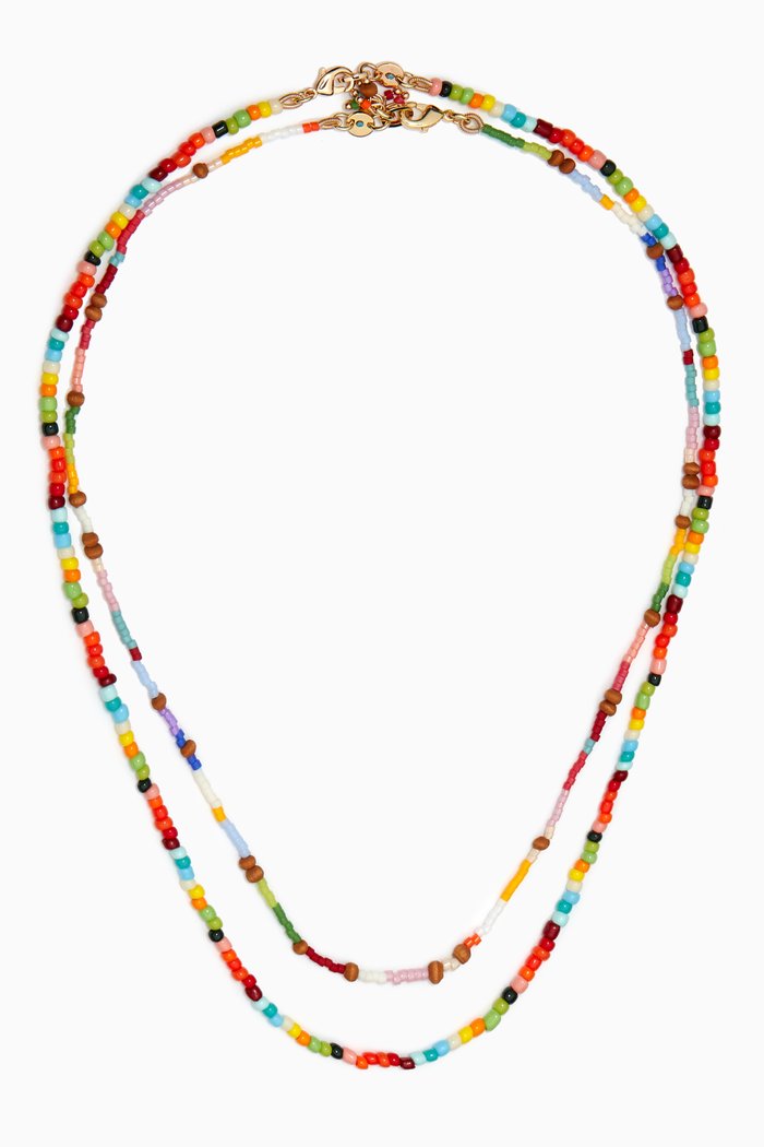 

Warming Up Necklace in Beads, Set of 2, Multicolour