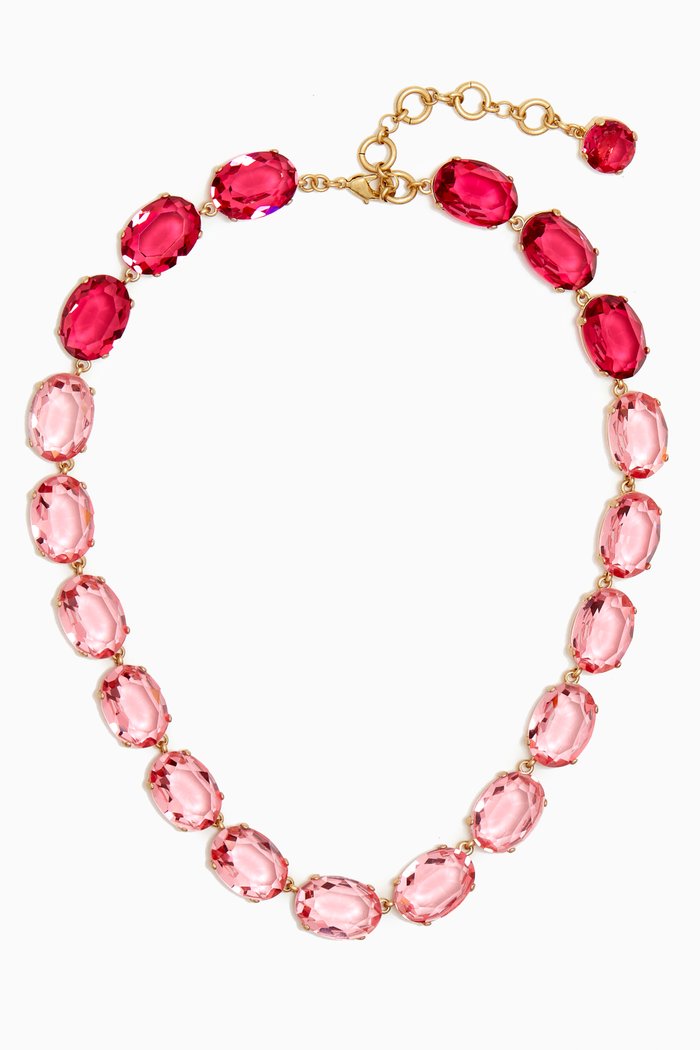 

Degrade Stone Necklace, Pink