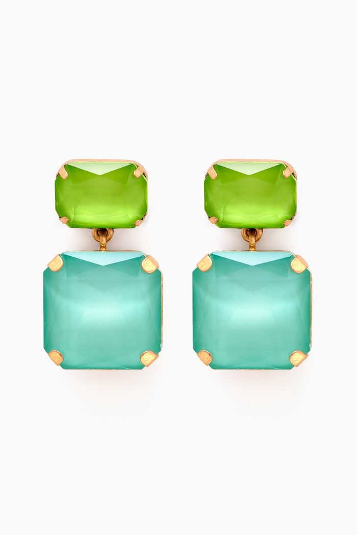 

The Maxi Gum Drop Earrings, Green