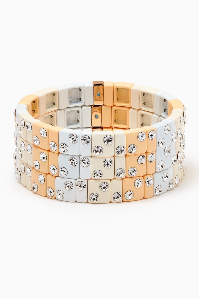 

Twinkle Twinkle Bracelet in Enamel, Set of 3, Neutral