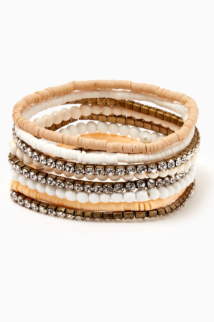 

Flashdance Bracelet Bunch, Set of 10, Neutral