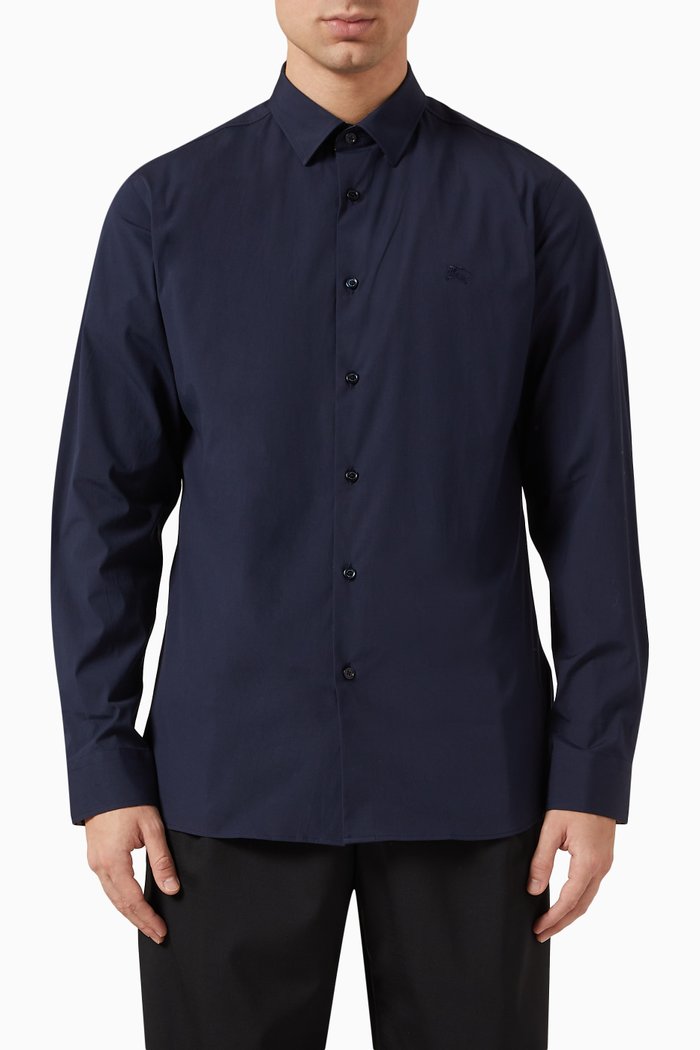

EKD Shirt in Cotton Stretch, Blue