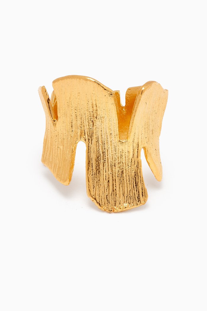 

Botanica Tree Ring in 24kt Gold-plated Brass