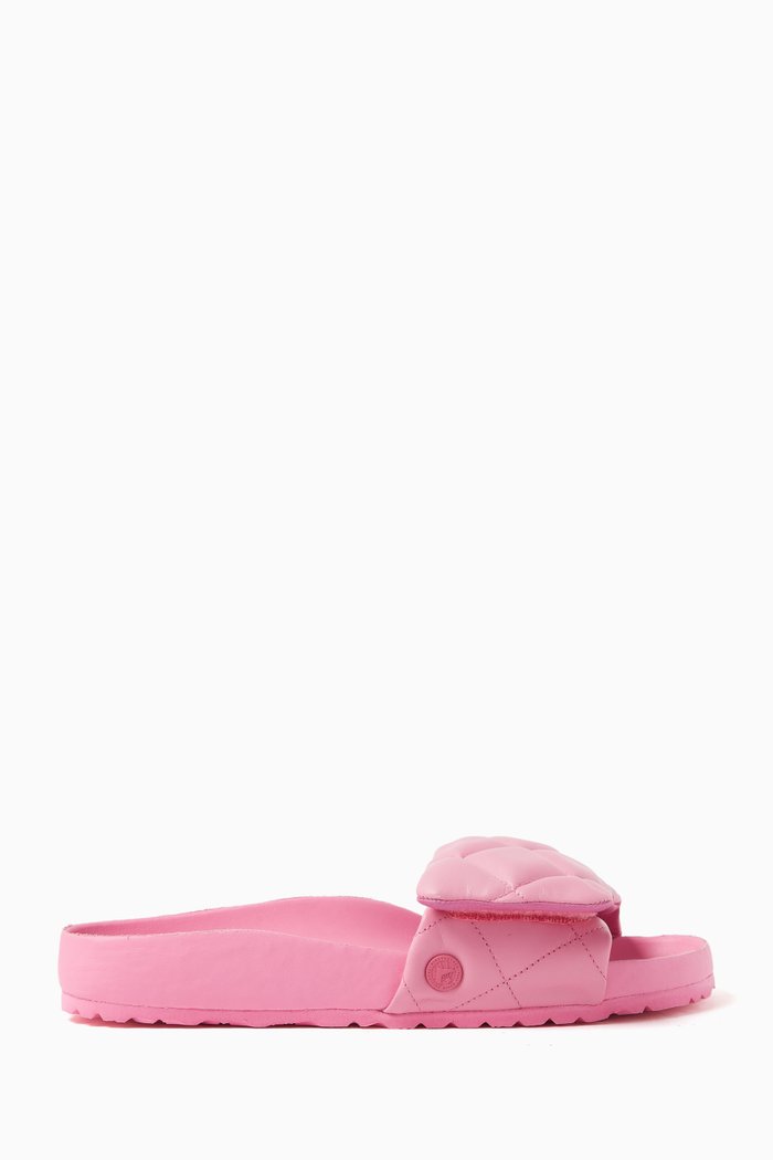 

Sylt Slides in Padded Leather, Pink