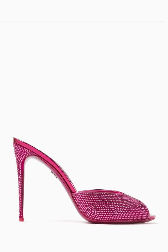 

Keira 105 Mule Sandals in Satin, Pink