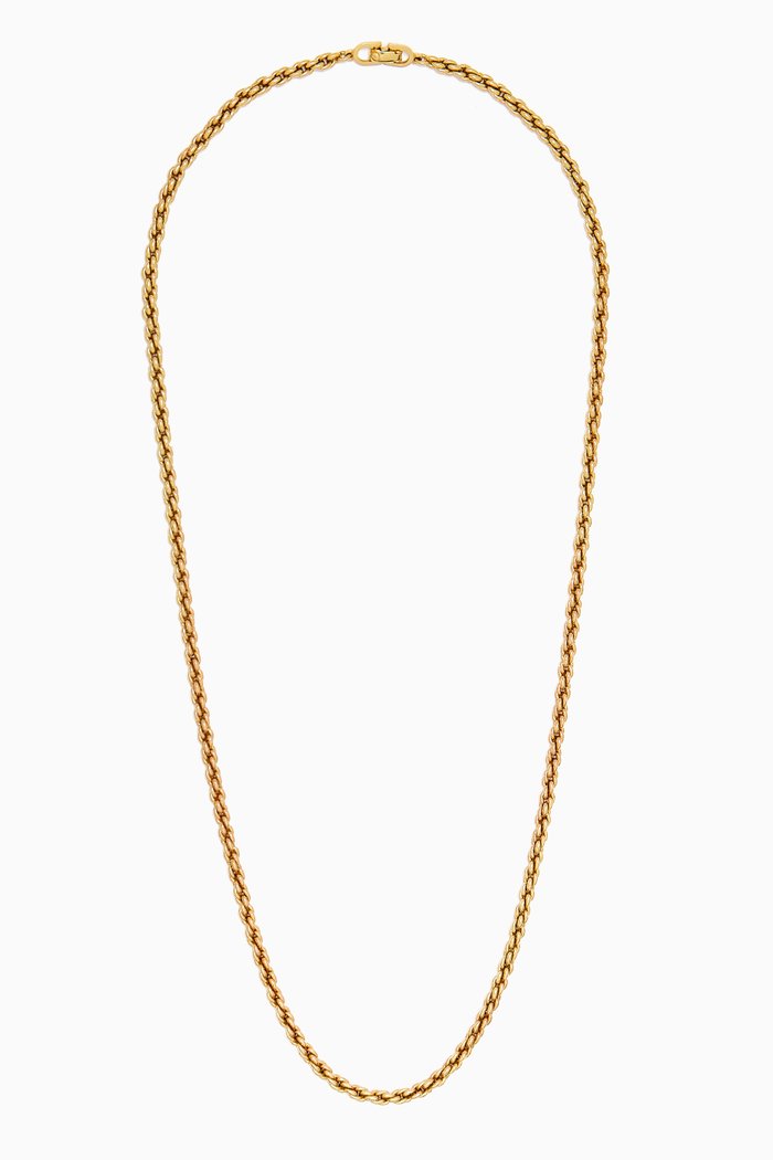 

1980s Vintage Christian Dior Necklace, Gold