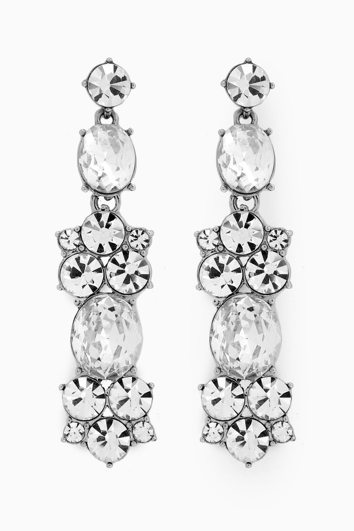 

2000s Vintage Givenchy Drop Earrings, Silver