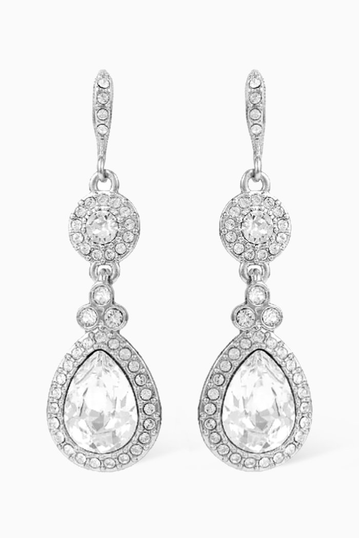 

2000s Vintage Givenchy Drop Earrings, Silver