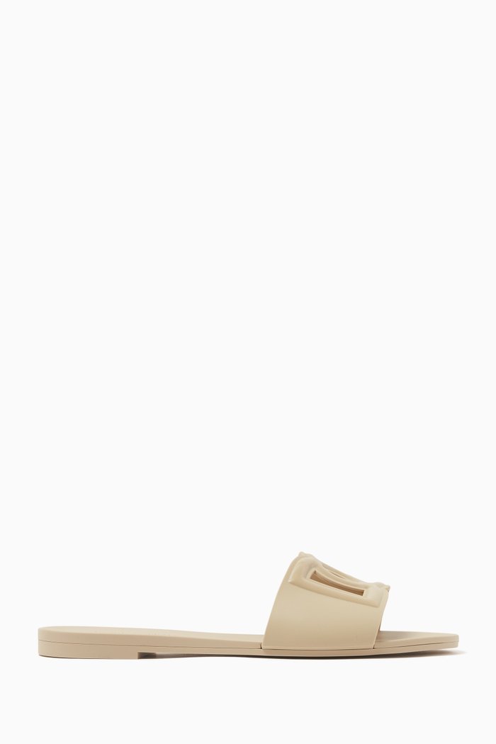

Bianca Logo Slides in Rubber, Neutral