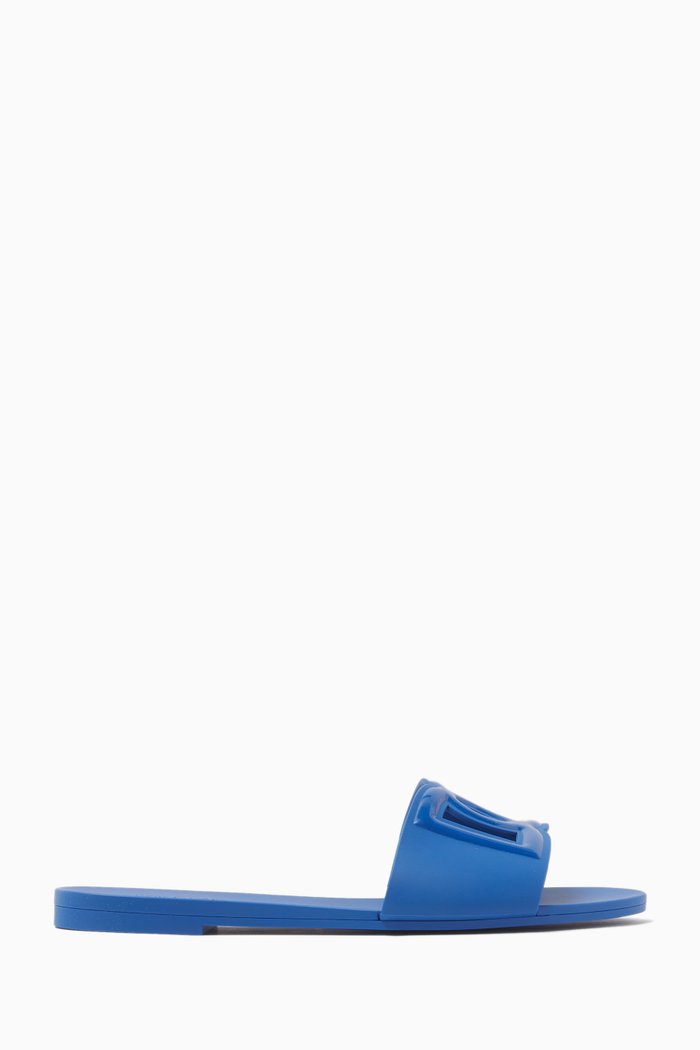 

Bianca Logo Slides in Rubber, Blue