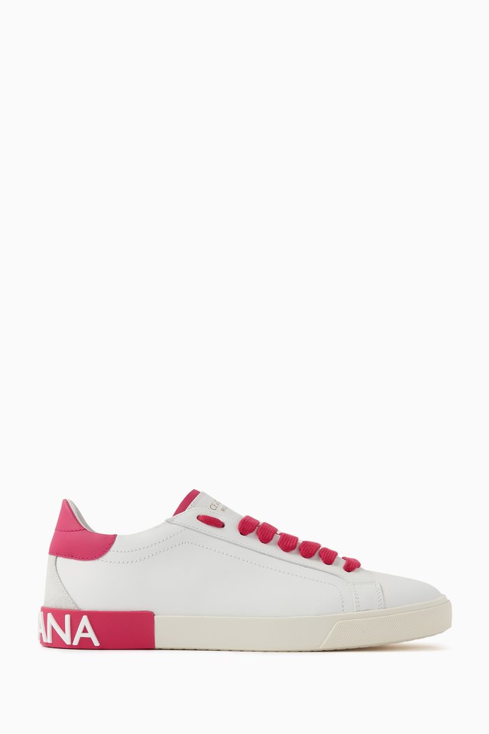 

Portofino Low-top Sneakers in Leather, Red