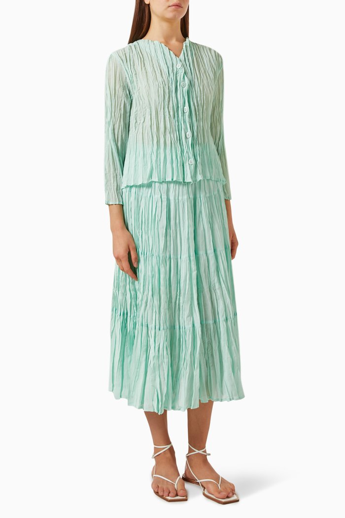 

Willa Set in Crushed Cotton, Green