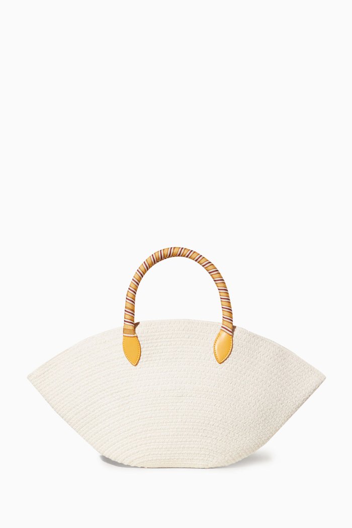 

Mini Panier Tote Bag in Cotton, Neutral