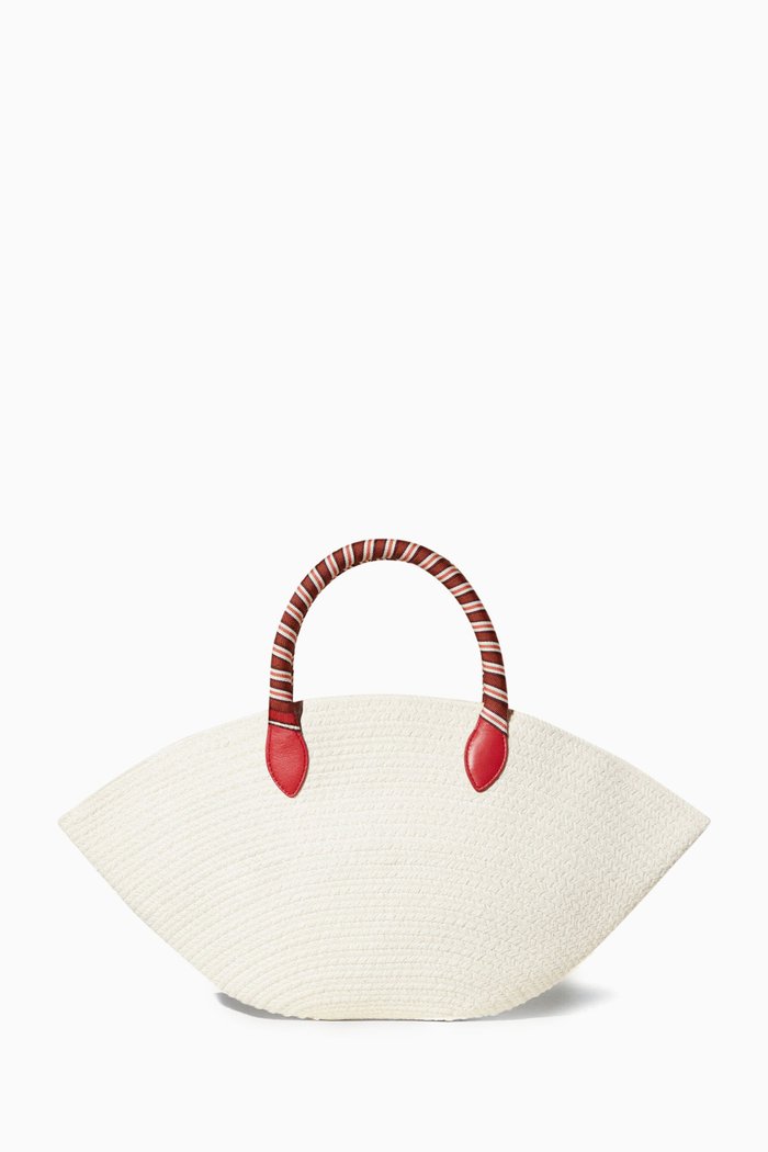 Mini Panier Tote Bag in Cotton, Neutral