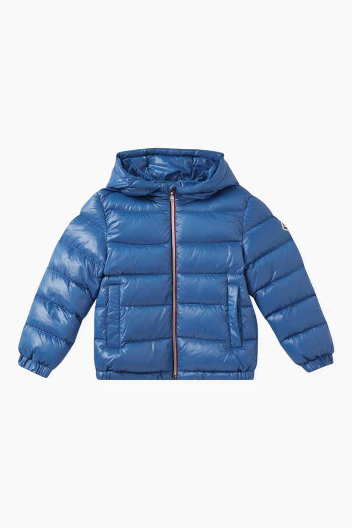 

New Aubert Jacket in Padded Nylon Laqué, Blue