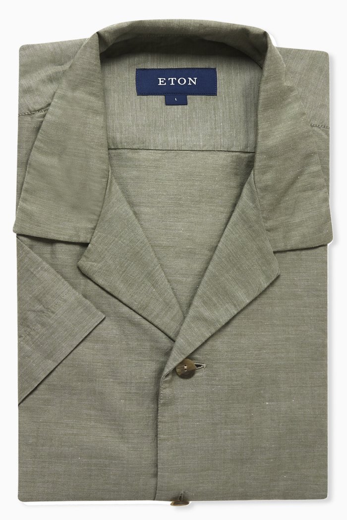 

Resort Shirt in Linen, Green