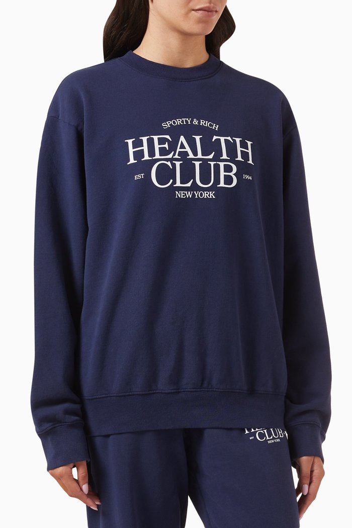 

SR Health Sweatshirt in Cotton, Blue