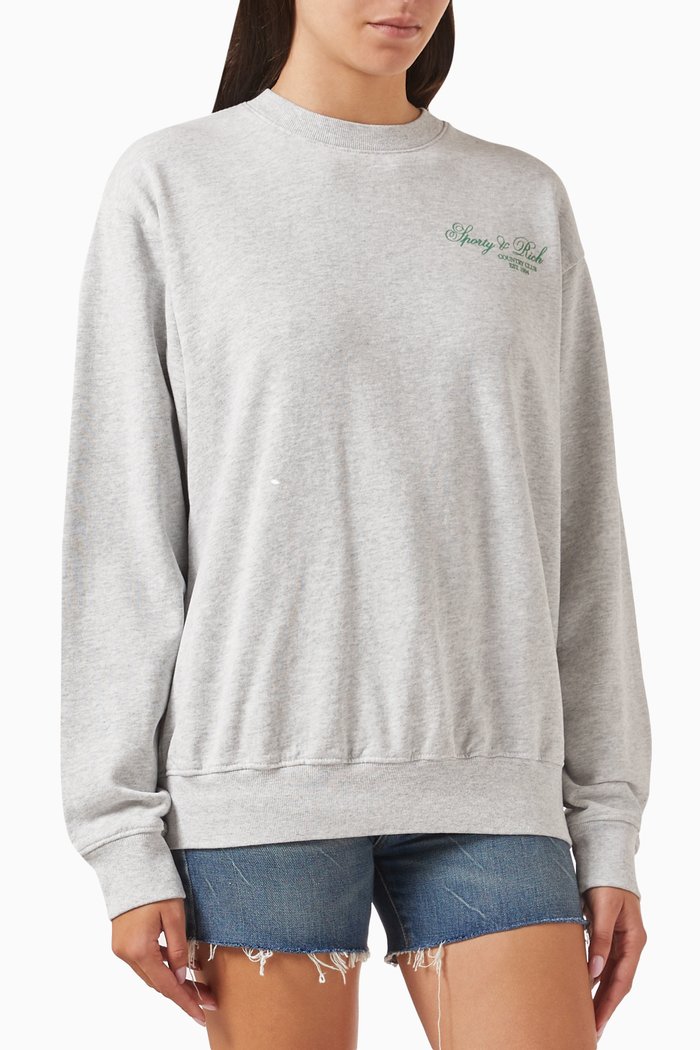 

Villa Sweatshirt in Cotton-fleece, Grey