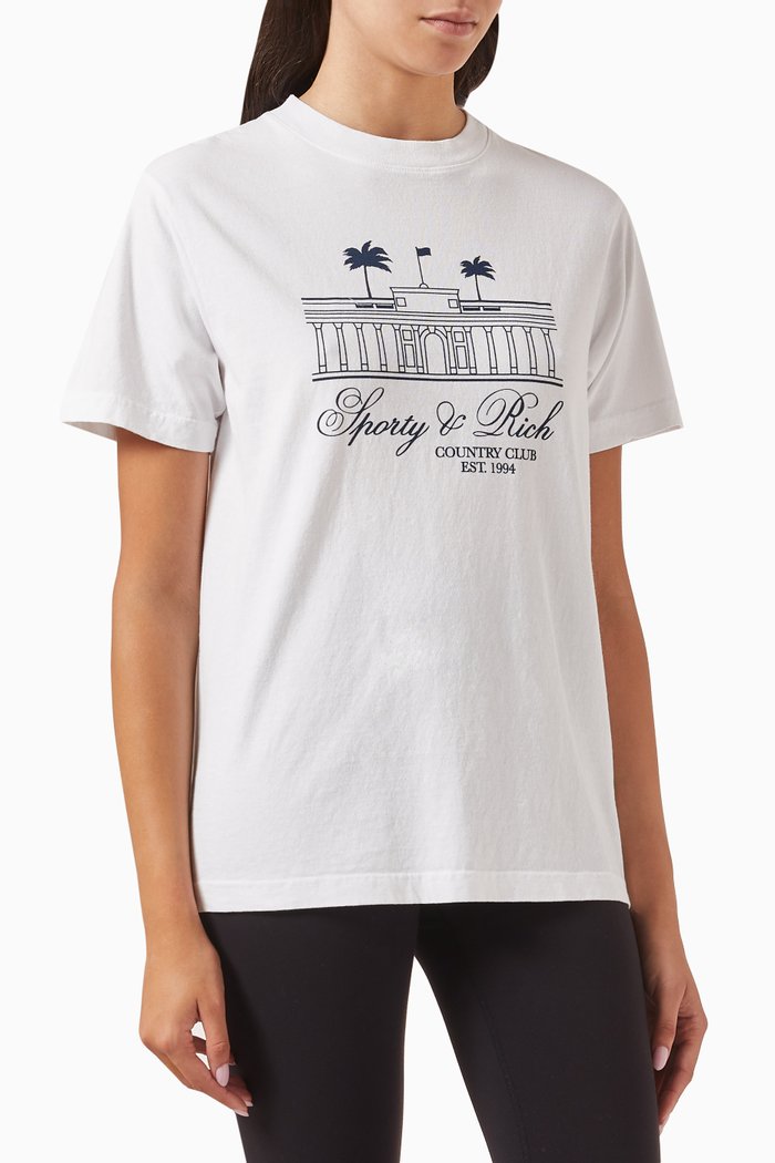 

Villa T-shirt in Cotton-Jersey, White