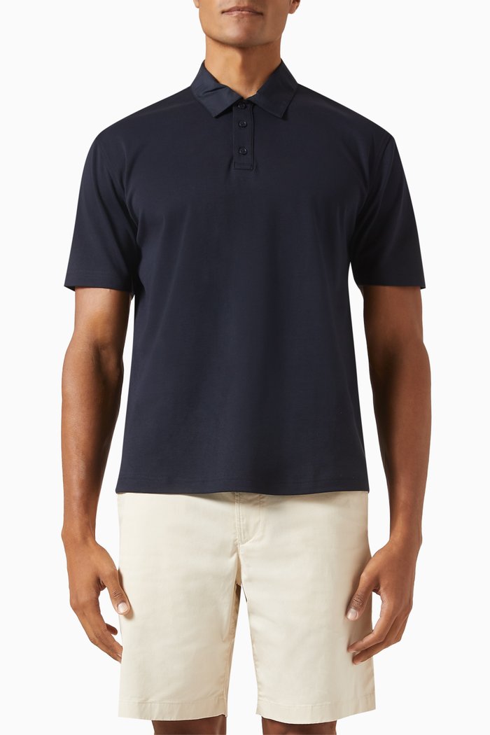 

Carlom Polo Shirt in Cotton, Blue