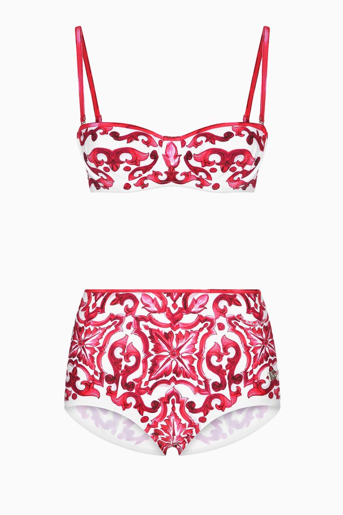

Carretto Print Bikini Set, Pink
