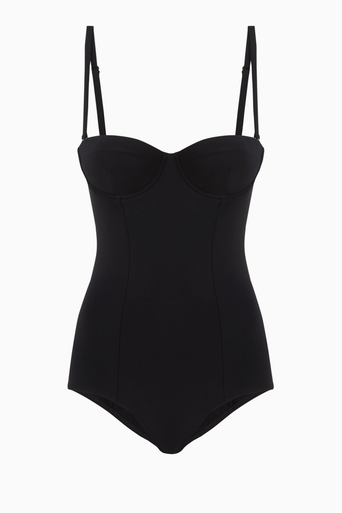 

Balconette One-piece Swimsuit, Black