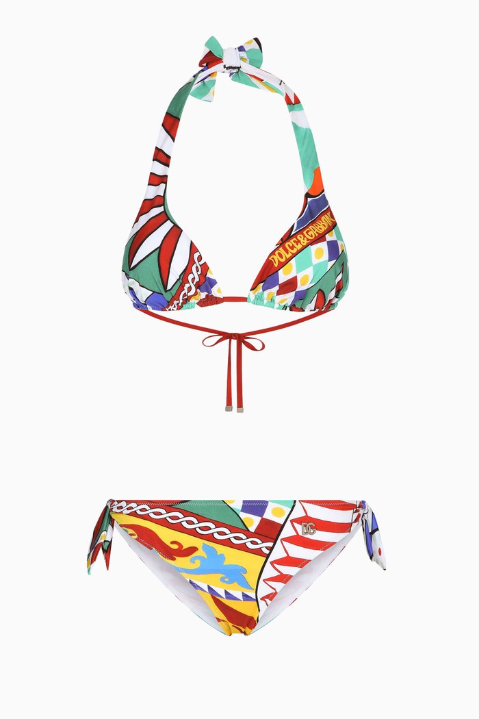 

Carretto Print Bikini Set, Multicolour