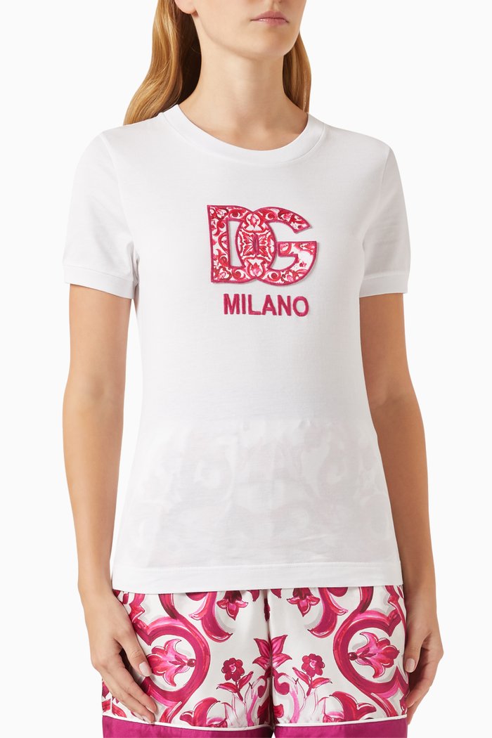 

Logo Patch T-shirt in Jersey, Multicolour