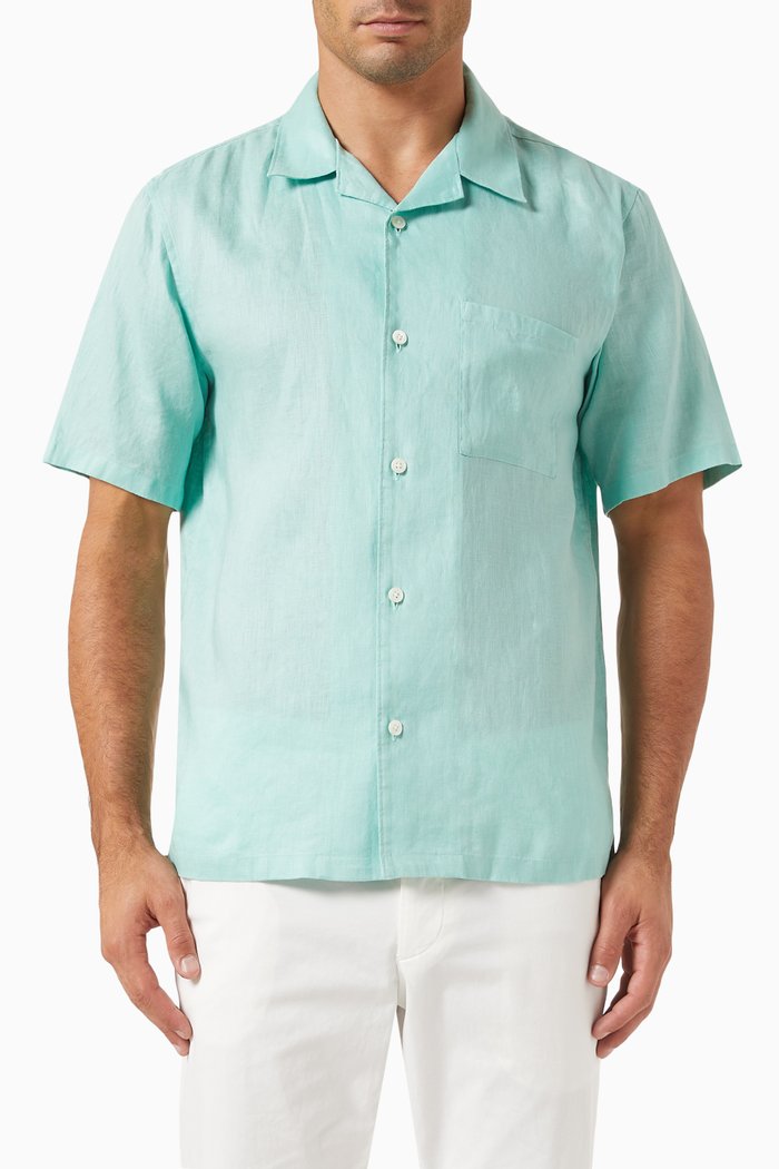 

Noll Shirt in Relaxed Linen, Green