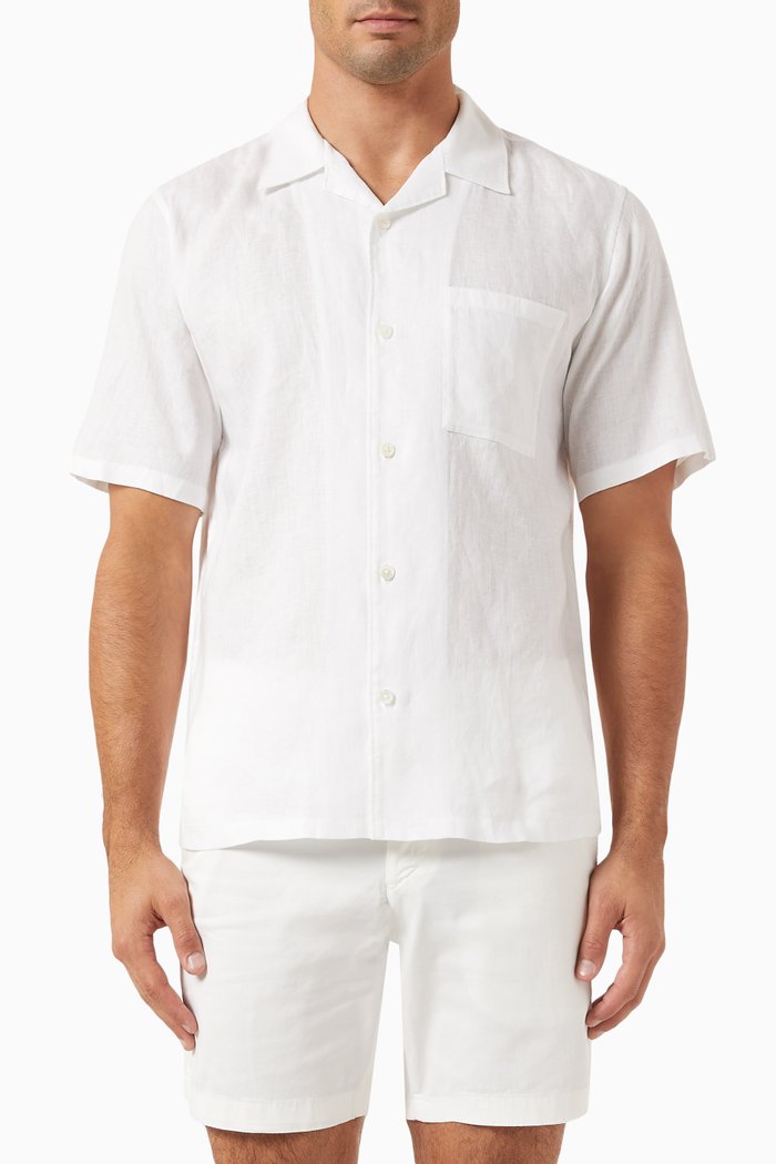 

Noll Shirt in Relaxed Linen, White
