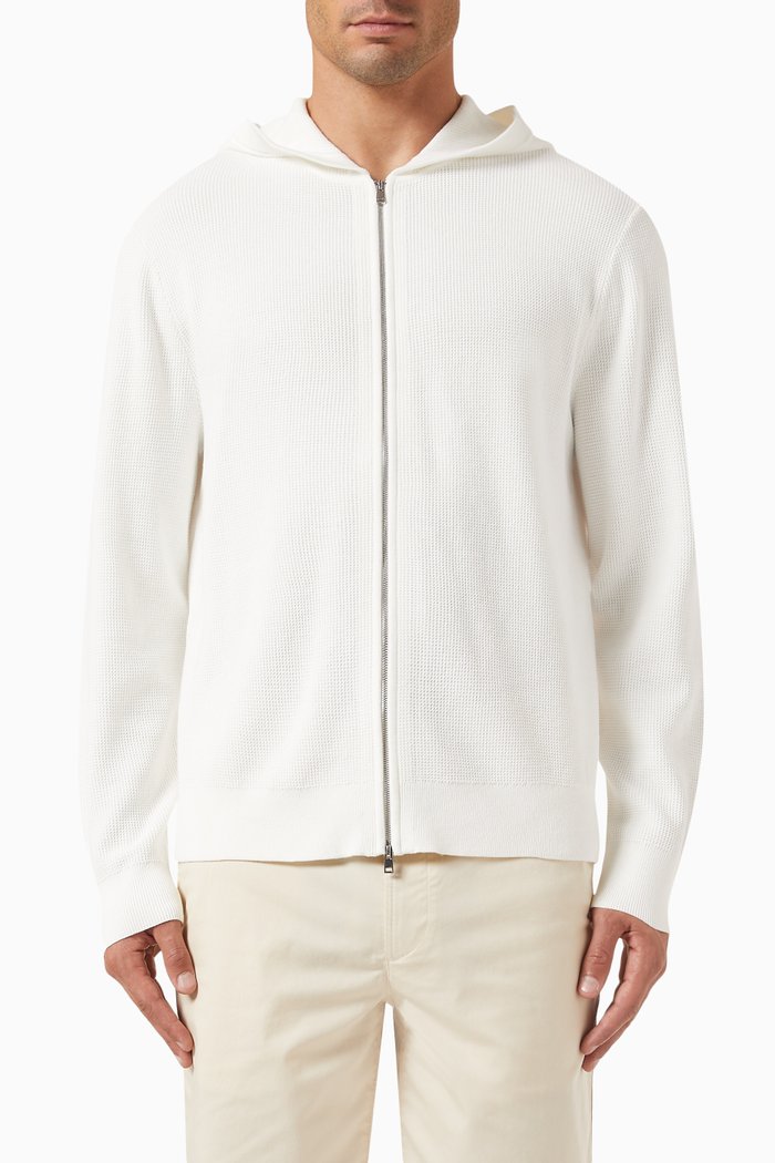 

Myhlo Breach Hoodie in Cotton Blend, Neutral