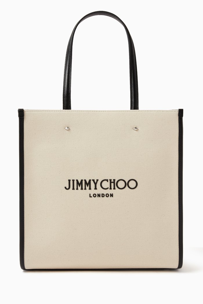 

N/S Tote Bag in Canvas, White
