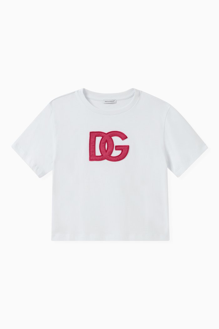 

Logo-patch T-shirt in Cotton, White