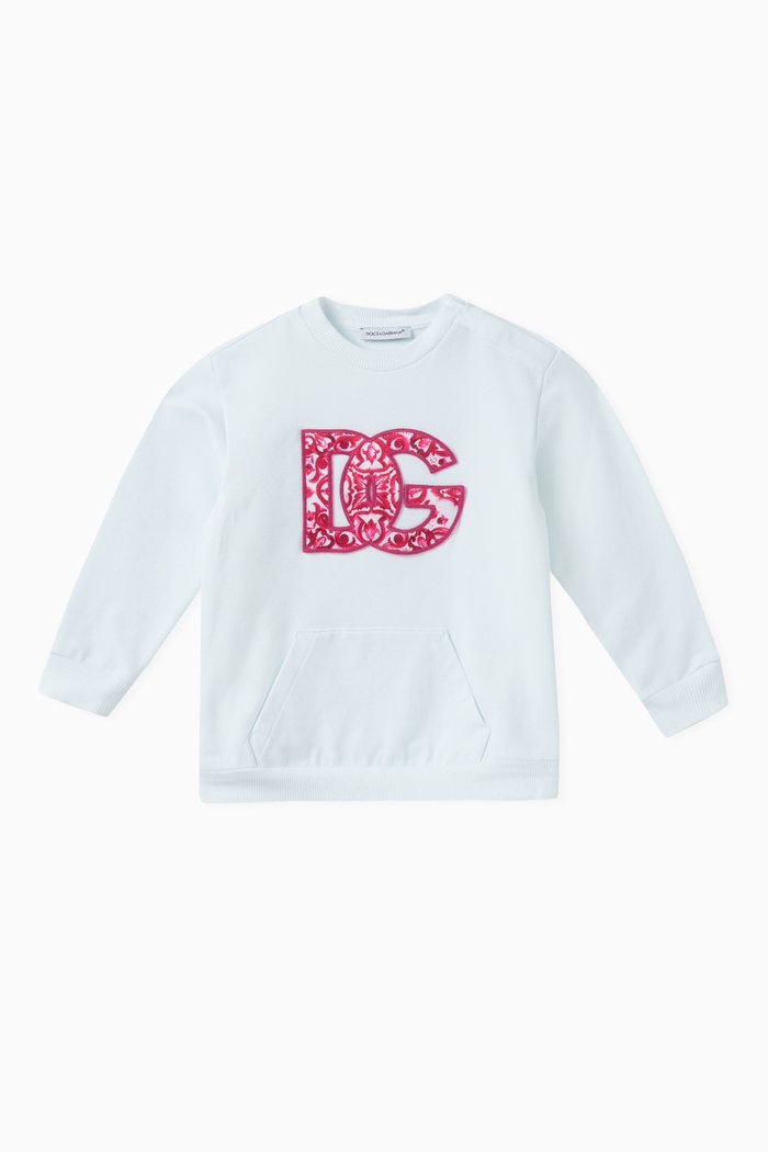 

DG Logo Sweatshirt in Cotton, White