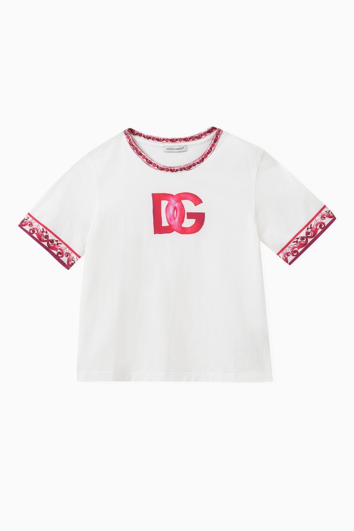 

Logo-print T-shirt in Cotton, Pink