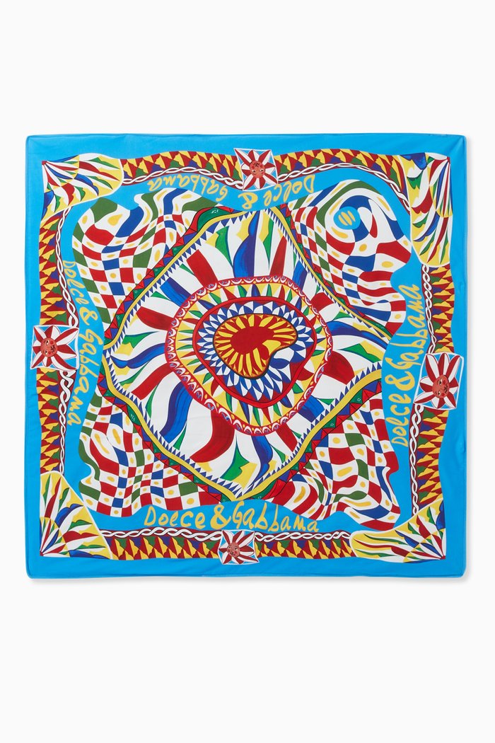 

Carretto-print Baby Blanket, Multicolour