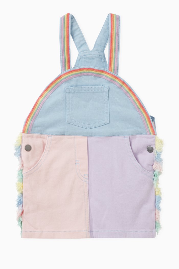 

Tricolour Rainbow Dungarees, Multicolour