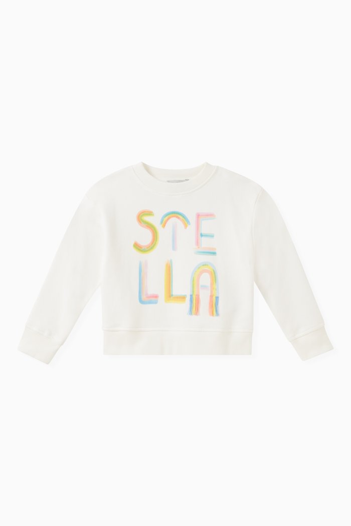 

Logo-print Sweatshirt in Organic Cotton, Neutral