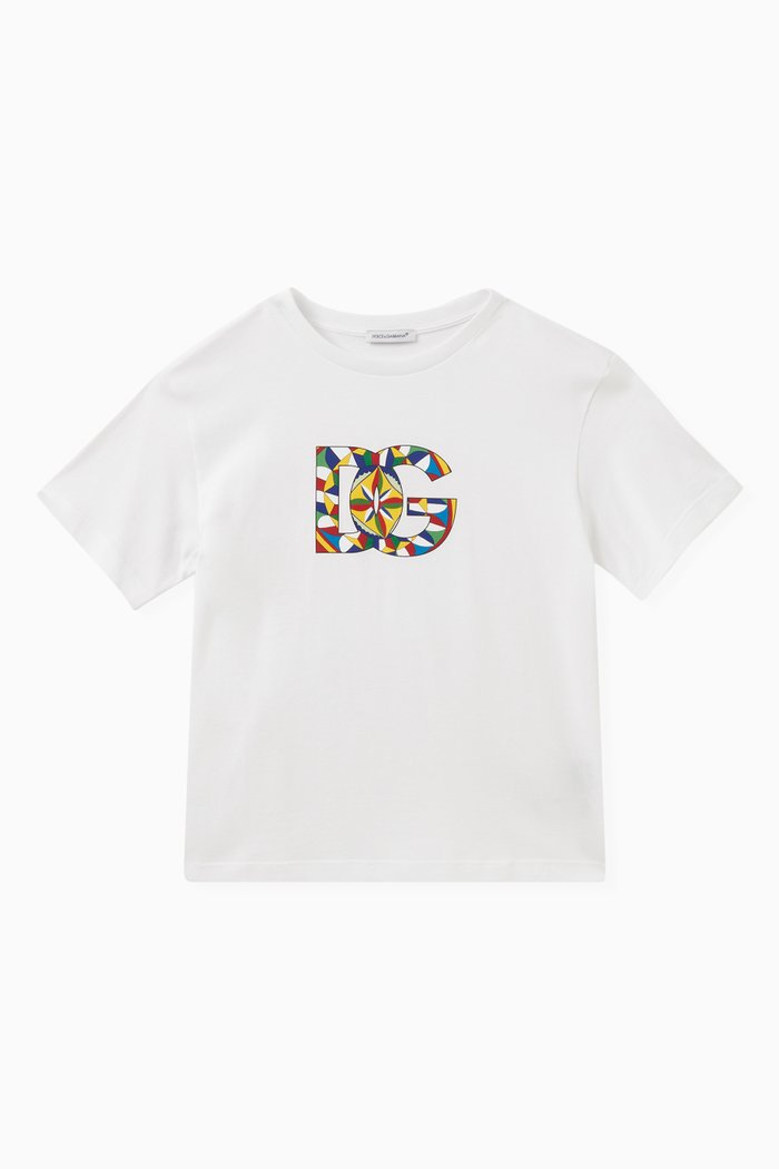 

Carretto-print Logo T-shirt in Cotton-jersey, Multicolour