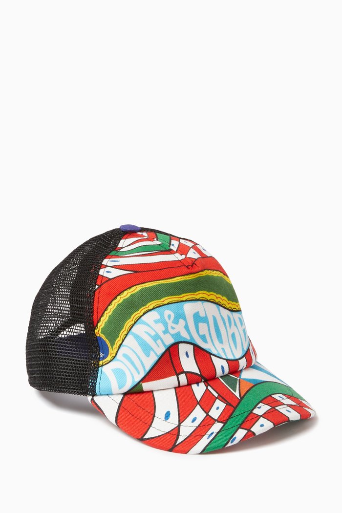 

Carreto Baseball Cap in Mesh, Multicolour