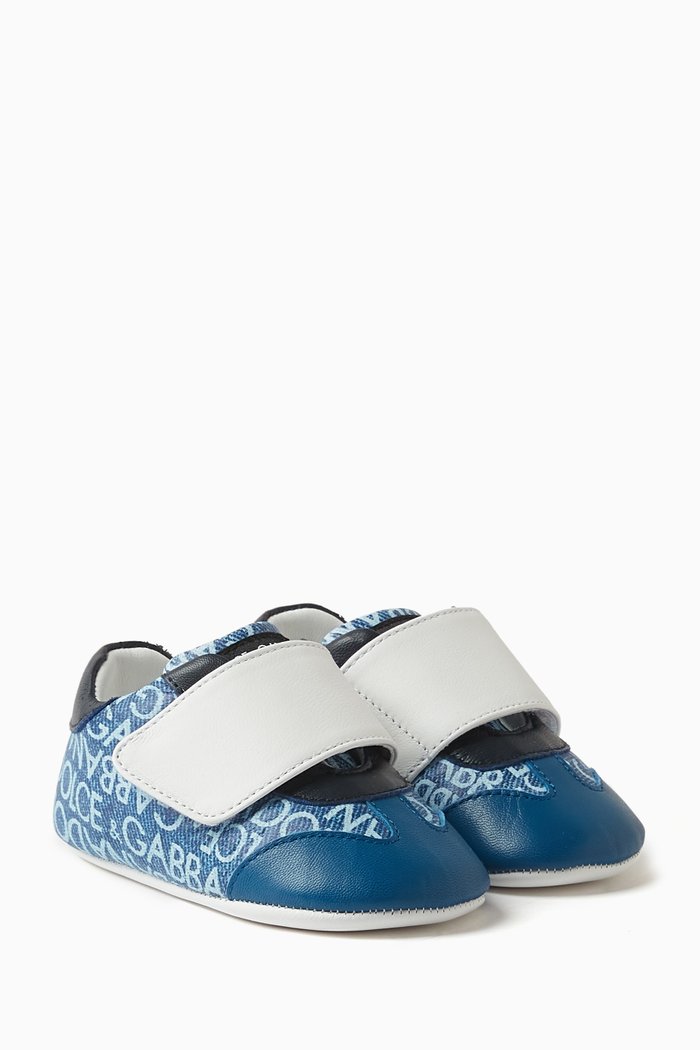 

Logo-print Sneakers in Nappa, Blue