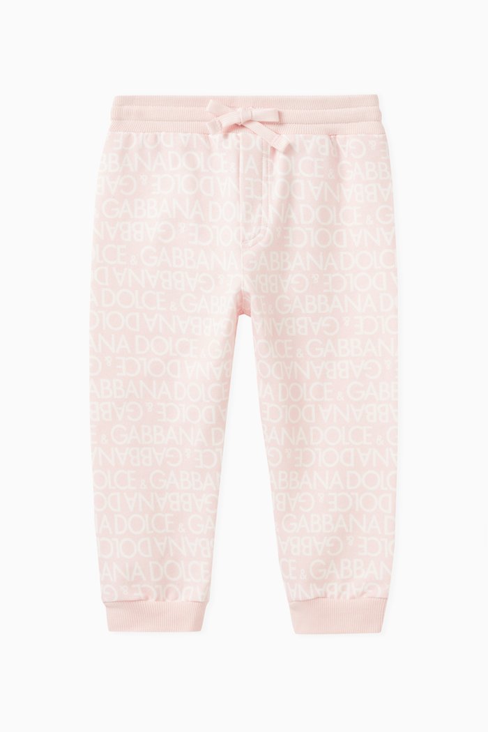 

Logomania Sweatpants in Cotton Jersey, Pink
