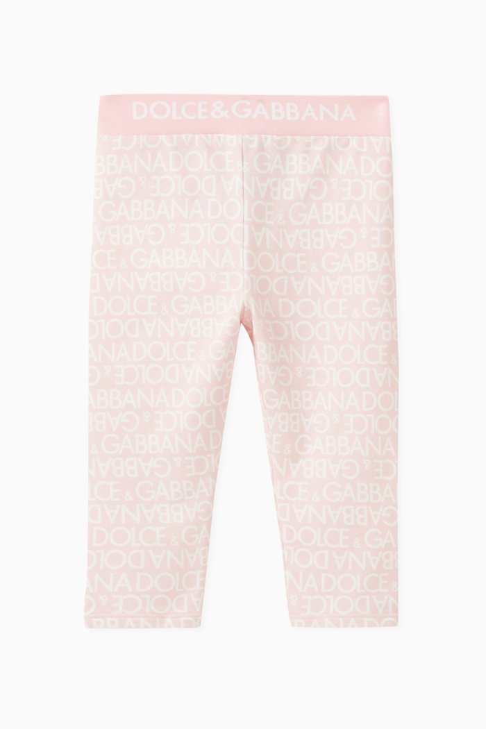 

Logomania Leggings in Cotton, Pink