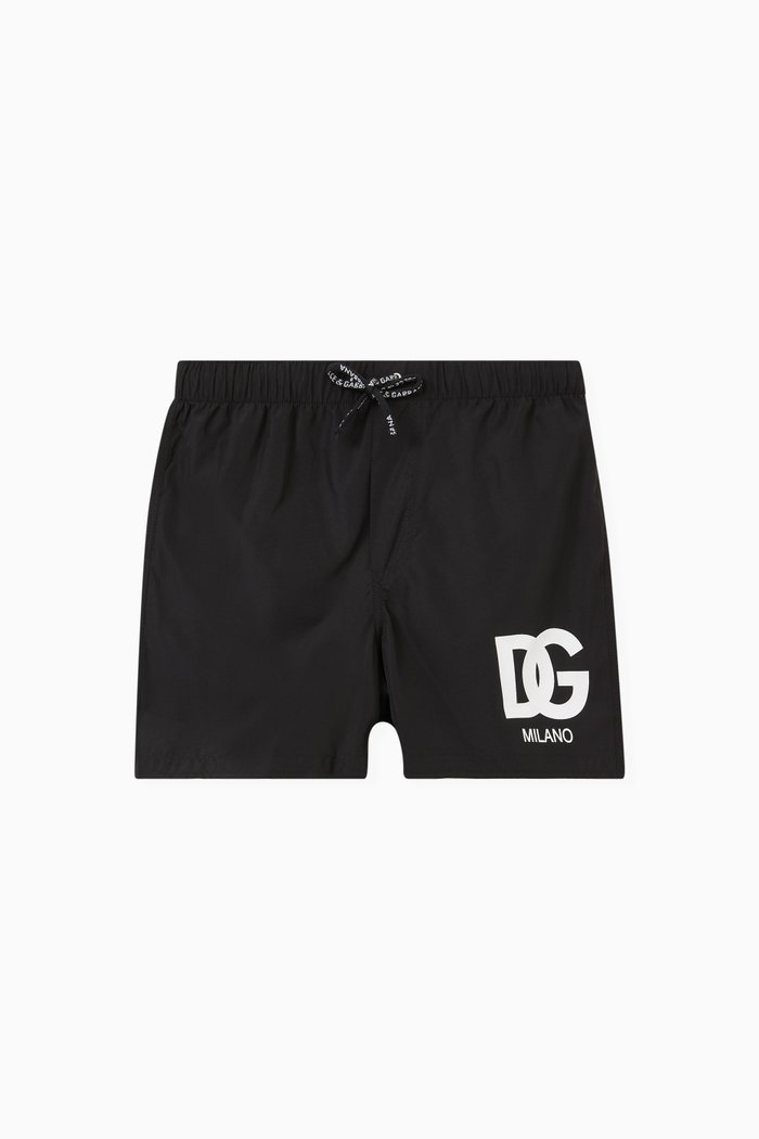 

Logo Swim Shorts in Nylon, Black
