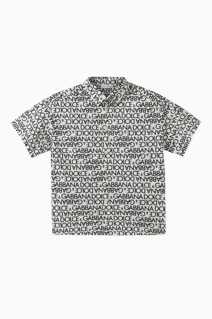 

Logo Shirt in Poplin, Black